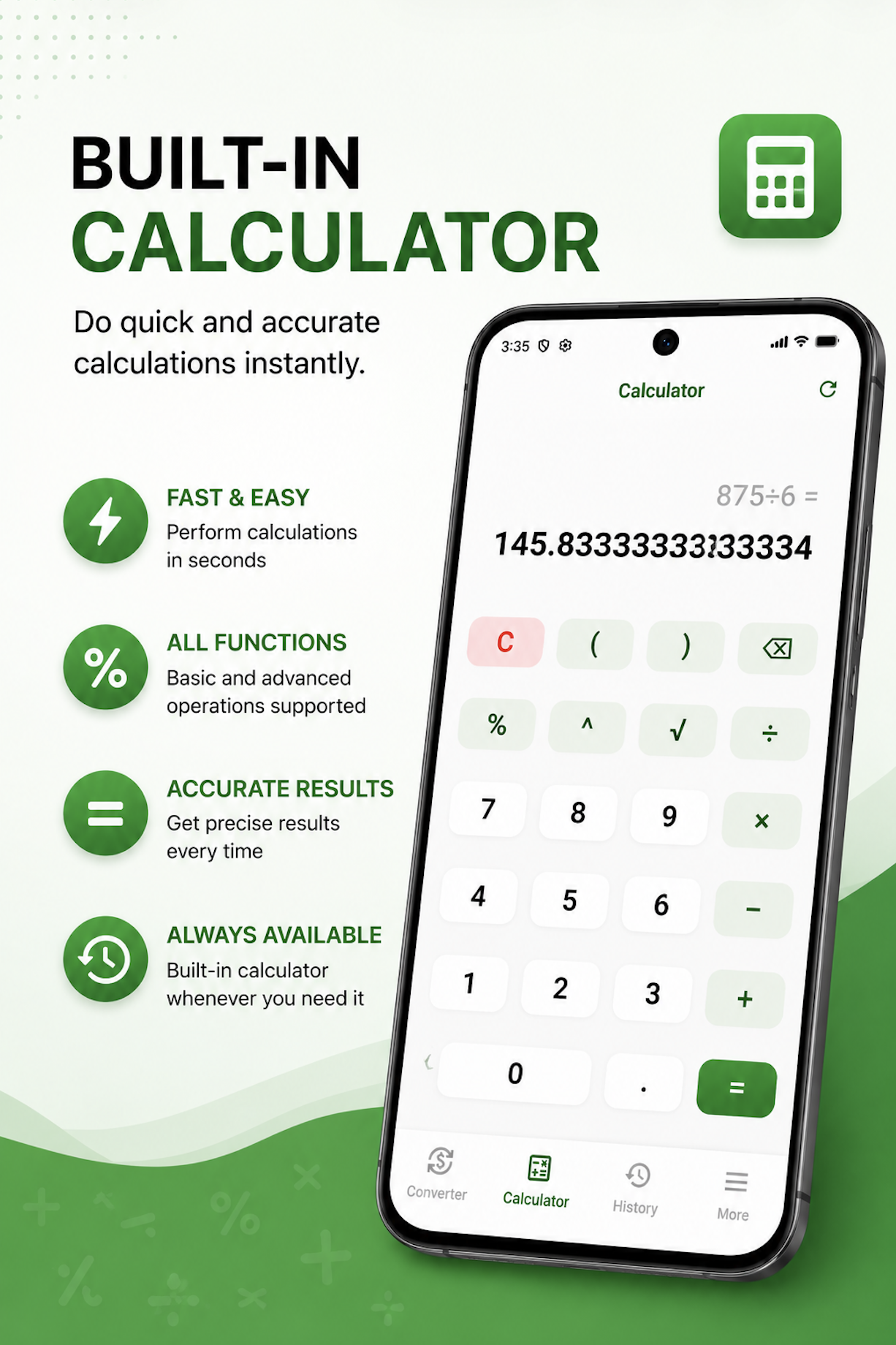 Built-in Calculator