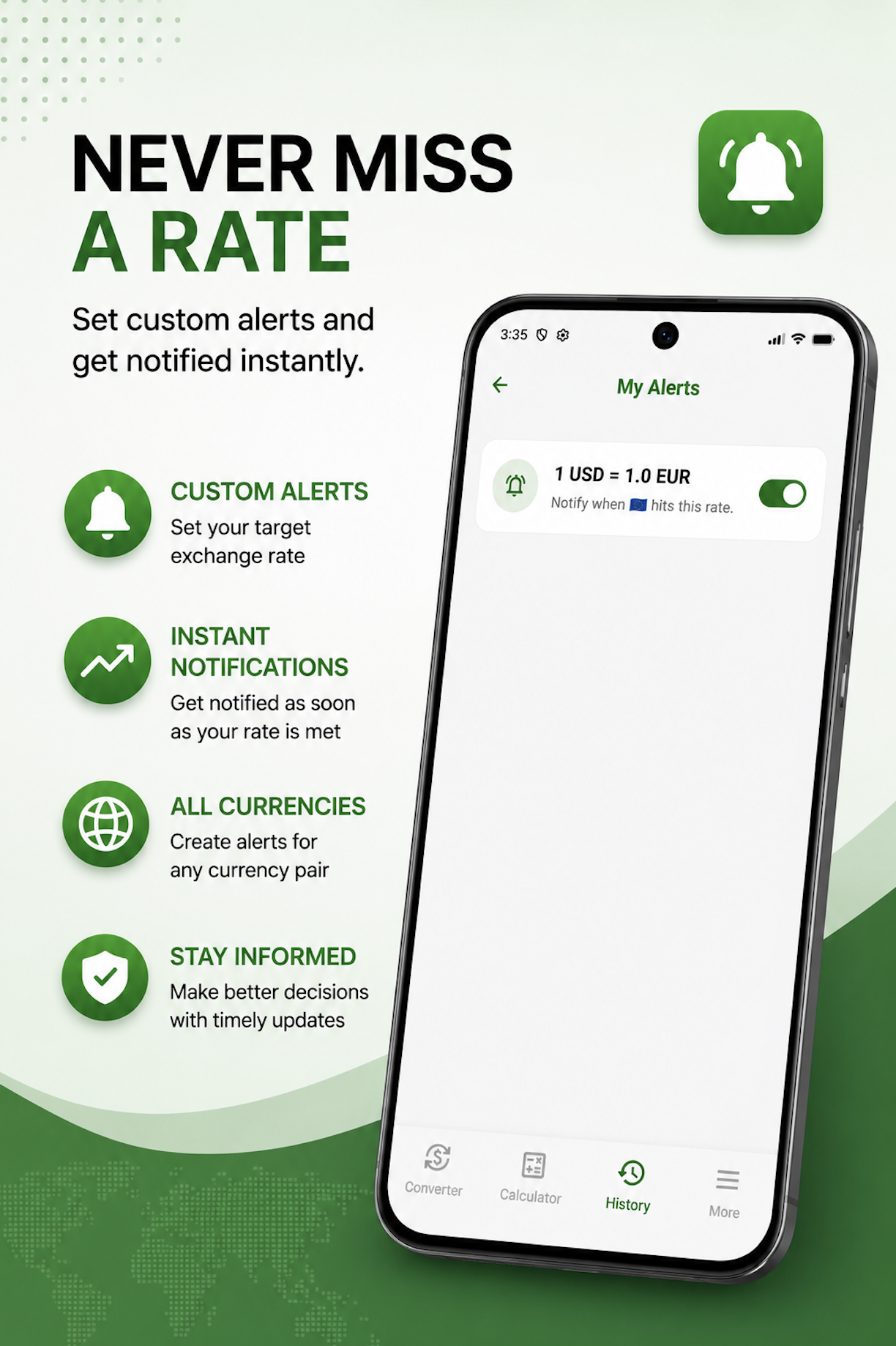 Never Miss a Rate