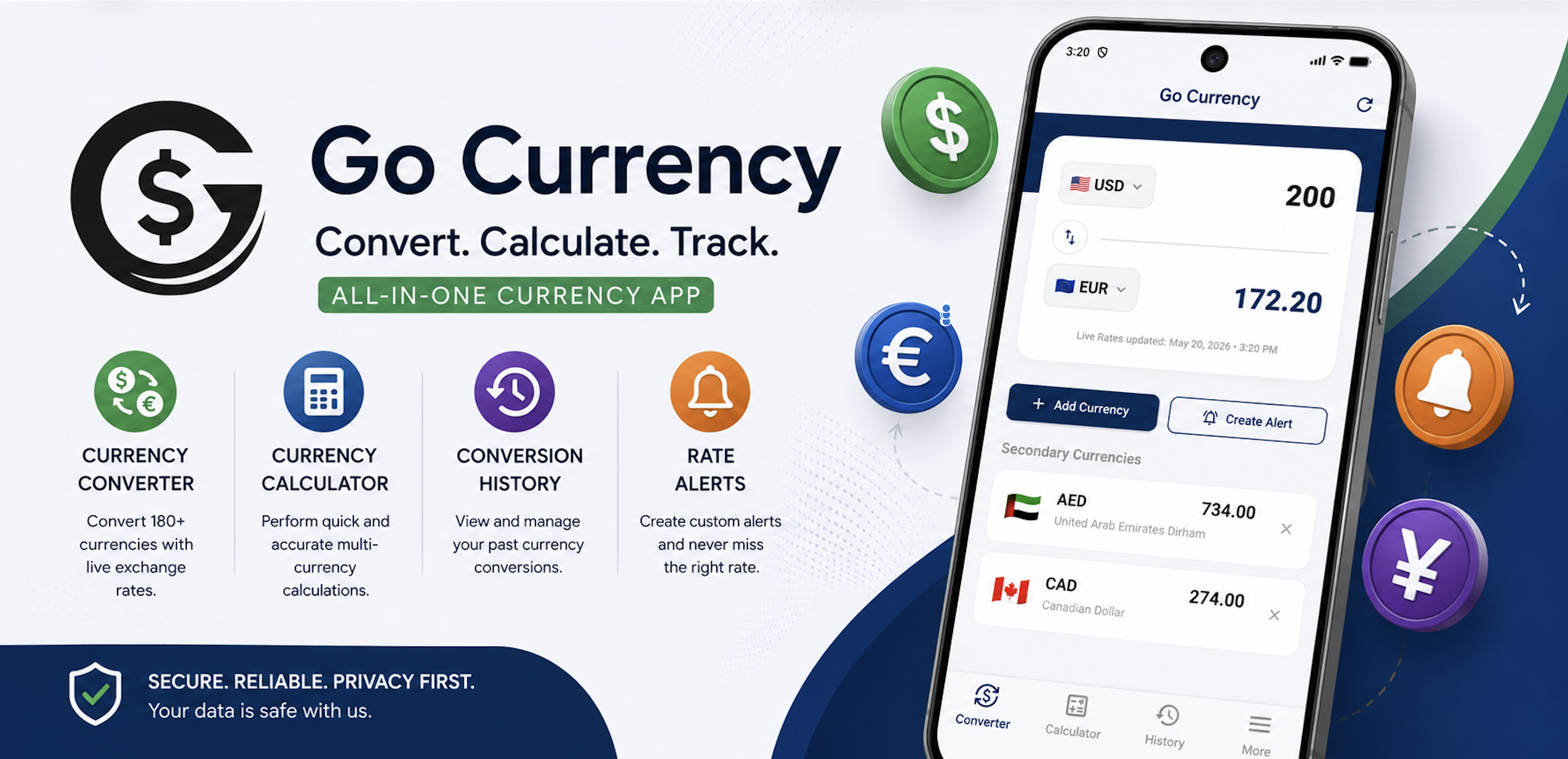 Go Currency App Graphics