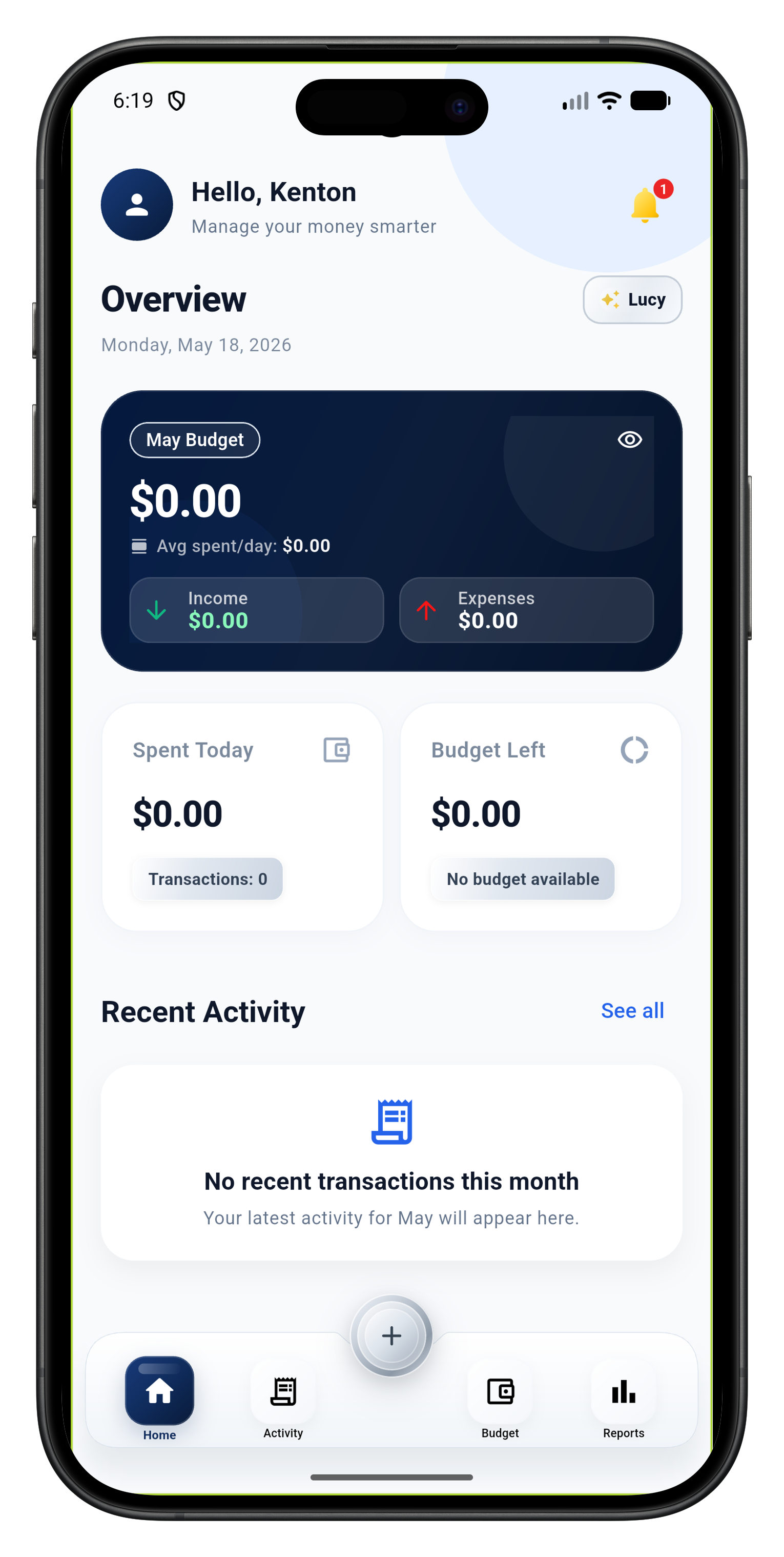 Pocket Saver App UI
