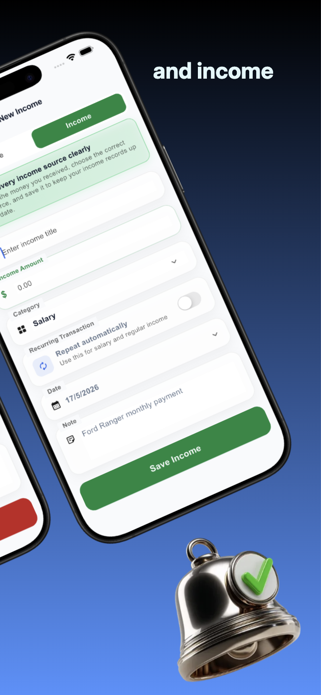 Pocket Saver Add Income